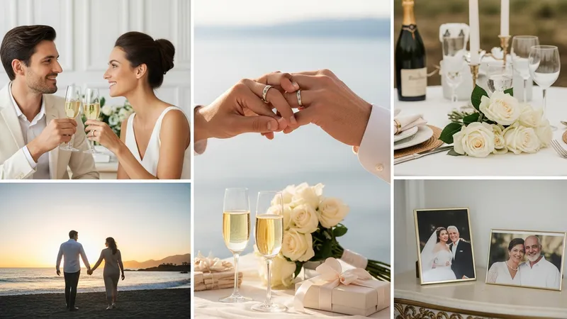 Histoire et traditions des anniversaires de mariage