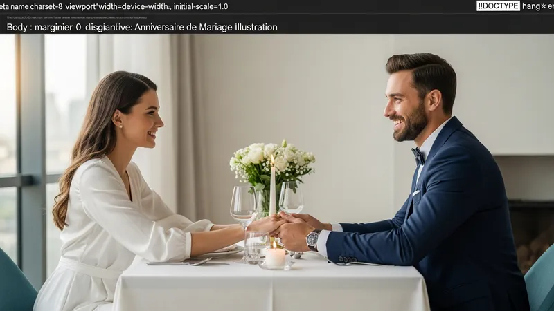 Les chiffres des anniversaires de mariage